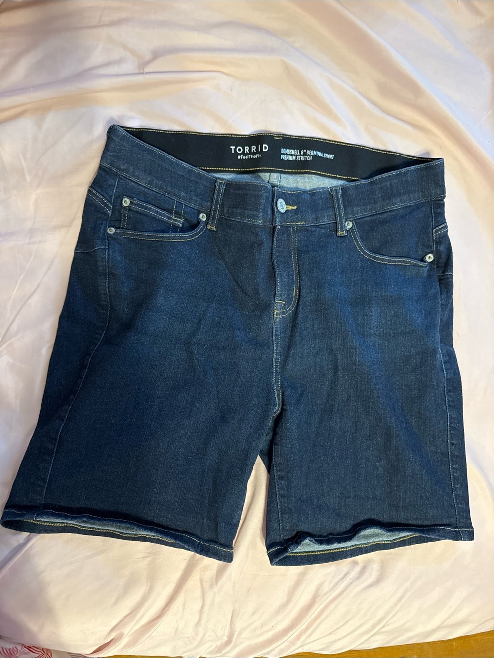 Torrid Dark Wash Denim Bermuda Shorts - NEVER WORN - size 18